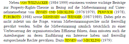 Ausnahmen von caps und sc